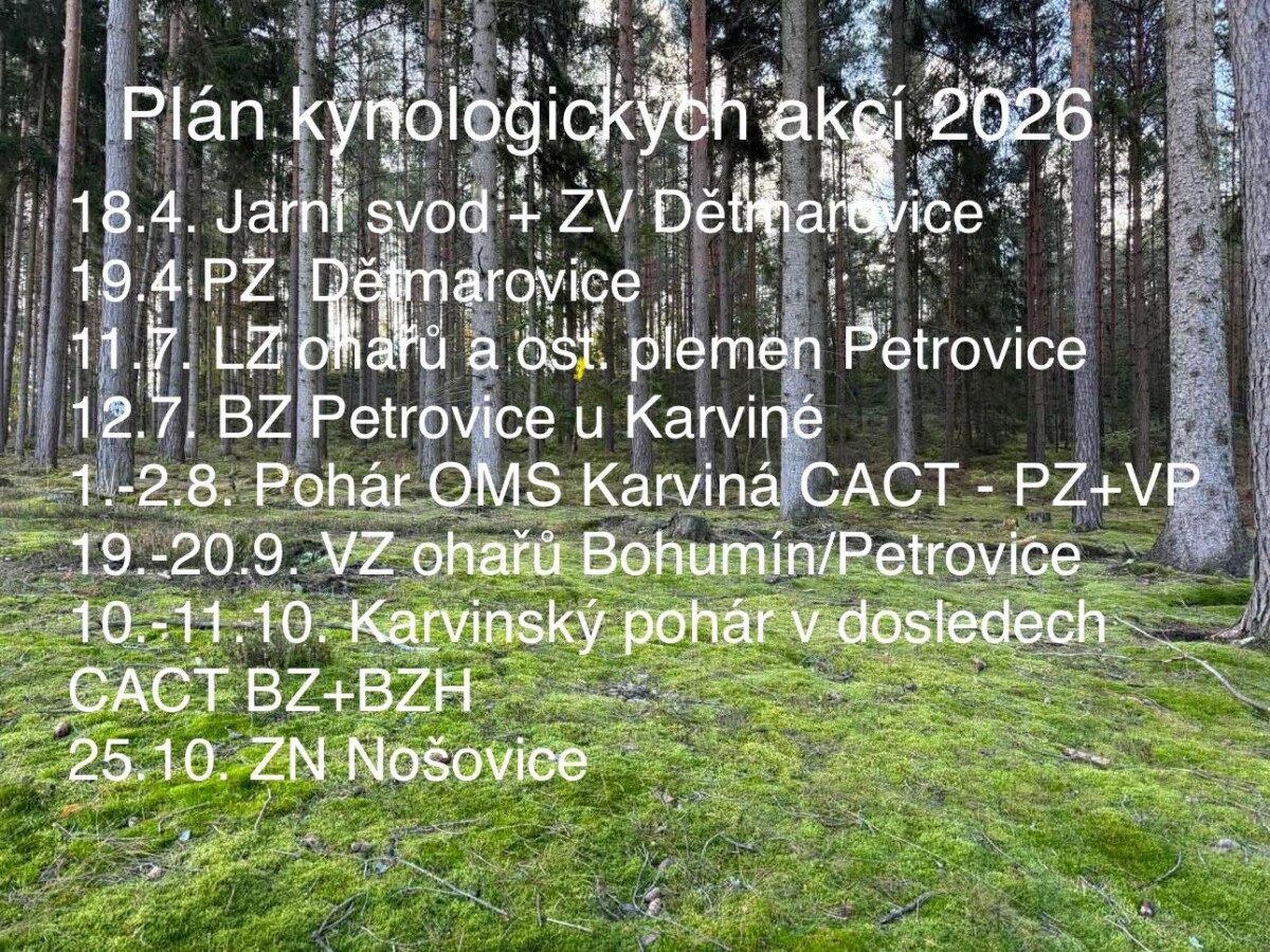Kynologické akce OMS Karviná 2026